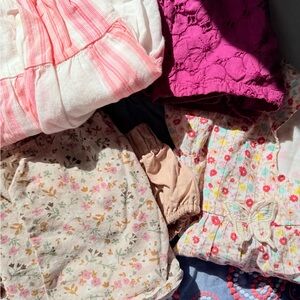 GAP Baby Pink and White Striped Outfit